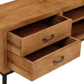 vidaXL TV Cabinet Solid Mango Wood 140x30x40 cm