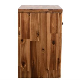 vidaXL Bedside Table Solid Acacia Wood 40x30x48 cm