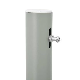 vidaXL Infällbar sidomarkis 100x500 cm grå