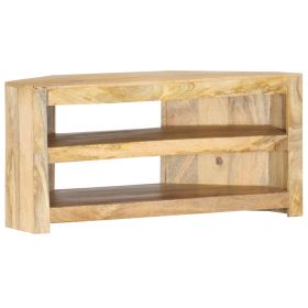 vidaXL Corner TV Cabinet 90x45x45 cm Solid Mango Wood