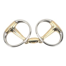 135mm Horse Ring Snaffle Bit Stainless Steel and Copper Hinge Horse Loose Ring Snaffle for Outdoor Gifts