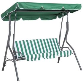 3-Seat Outdoor Porch Swing-Green (Swiship ship)( Prohibited by WalMart )