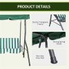 3-Seat Outdoor Porch Swing-Green (Swiship ship)( Prohibited by WalMart )