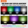 VEVOR 12V LED Pool Light, 10 Inch 40W, RGBW Color Changing Inground Swimming Pool Spa Light Underwater, with 100 FT Cord Remote Control