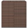 Patio Cushion Box PE Rattan Brown
