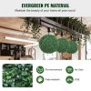 VEVOR Artificial Topiaries Boxwood Trees, 20' Tall (2 Pieces), Ball-Shape Faux Topiaries Plant