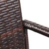2pcs High Bar Chair Brown Gradient