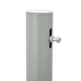 vidaXL Toldo lateral retrátil para pátio 100x300 cm cinzento
