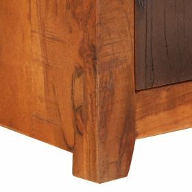 vidaXL Nightstand Solid Acacia Reclaimed Wood