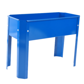 Outdoor Indoor Flowers, Fruits, Herbs, Vegetables, Metal Plant Boxes (Color: Blue)