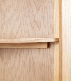 vidaXL Corner Cabinet 59x36x180 cm Solid Oak Wood (Option: as picture)