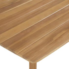 vidaXL 3 Piece Bar Set Solid Acacia Wood (Option: as picture)