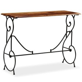 vidaXL Console Table Solid Sheesham Wood 39.4"x15.7"x29.5" (Option: as picture)