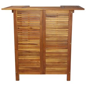 vidaXL Bar Table 110x50x105 cm Solid Acacia Wood (Option: as picture)