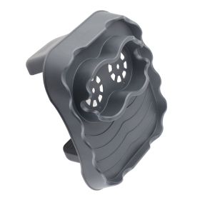Hot Tub Table Tray with Drain Holes Anti Slip Adjustable Hot Tub Side Table for Swimming Pools SPA Bathtub Grey (Color: Grey)