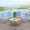 4 Pieces Folding Beach Chair Camping Lawn Webbing Chair