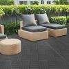 Wood Plastic Composite Deck Tiles Set of 20pcs, Composite Decking Resist Rust, Water, Weather, Indoor&Outdoor, Easy to DIY & Maintain