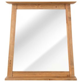 vidaXL Bathroom Furniture Set Solid Pinewood (Option: as picture)