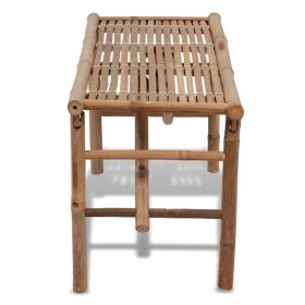 vidaXL Folding Garden Bench 118 cm Bamboo (Option: as picture)