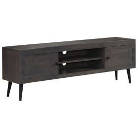 vidaXL TV Cabinet Solid Mango Wood 140x30x45 cm (Option: as picture)